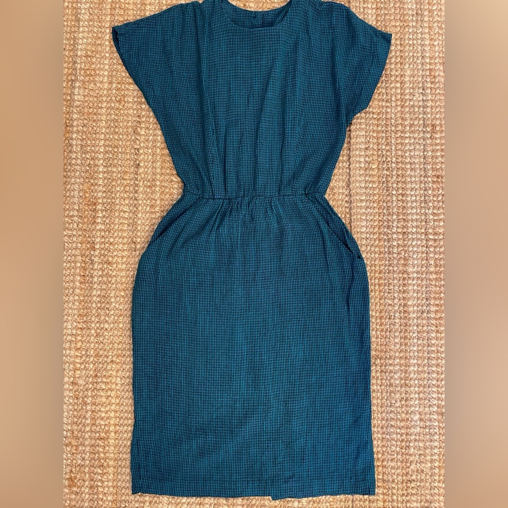 Rabbit Rabbit Rabbit 1980’s/1990’s Blue/Green Plaid Dress